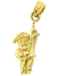 Dazzlers Solid 14k Gold 3D Santa Clause Charm Pendant Available in three colors from jewelsberry (weights: 2.3 grams only)