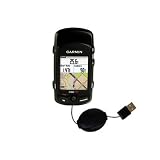 Retractable USB Cable for the Garmin Edge 705 with Power Hot Sync and Charge capabilities - Gomadic Brand w/ TipExchange Technology