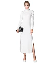 Sweater Long Sleeves Cocktail Cotton/Wool/Knit Turtleneck Fitted Stretchy Bodycon Dress/Evening Dress/Party Dress/Maxi Dress 