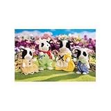 Calico Critters Friesian Cow Family