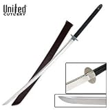 UNITED 42 in. Full Tang Samaurai, Black Nylon Cord Wrapped Handle