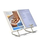 Euro Cookbook Holder (Satin Nickel) (6"H x 8"W x 5.5"D)