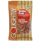 GoLightly Sugar Free Candy Vanilla Caramels - 3.5 OZ, 12 Packs/Case