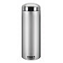 Brabantia Retro Pedal Bin, 20 litre, Slimline, Plastic Bucket, Matt Steel