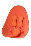 Bloom Fresco Contemporary Baby Chair, Seat Pad With Harness Set (Large+Small Pads) Harvest Orange (Leatherette)