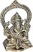 Seated Statue Lord Ganesha Brass Figurine 3 x 2 x 5 inches