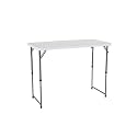 Lifetime 4 Foot Adjustable 4428 Height Folding Utility Table