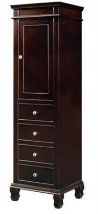 BF80027 Linen Storage Cabinet for Bathroom Espresso