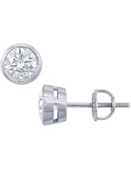 Platinum Round Diamond Stud Earrings 1.50 CT. TW.