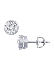 Platinum Round Diamond Stud Earrings 1.50 CT. TW.