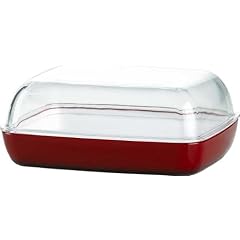 EMSA 505260 VIENNA Butterdose, Transparent Rot/Wei�