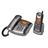 5.8GHz FHSS Expandable 2-Line Cordless/Corded Phone with Answering System and Caller ID