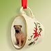 BULL MASTIFF Dog in Tea Cup Teacup CHRISTMAS ORNAMENT