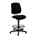 HON 7705AB10T 7700 Series Swivel Task Stool, Olefin Fabric, Black