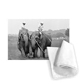 British Elephant Polo Championships July.. - Tea Towel 100% Cotton - Art247 - Tea Towel - 46x70cm