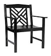 Fretwork Armchair - Black