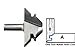 Whiteside Router Bits 3360 45-Degree Lock Miter with 3-1/8-Inch Large Diameter and 1/2-Inch to 1-1/4-Inch Cutting Length