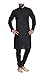 Royal Mens Black Linen Airy Traditional Kurta Churidar Set RS.699.00