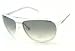 Lacoste Mens LA 12435 Sunglasses,White Frame/Green Gradient Lens,one size