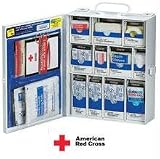 137-piece Medium Food Industry First Aid Cabinet with SmartTab ezRefill System - Metal