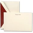 Engraved Cranberry Thank You Cards