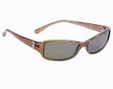 Angel Caramel Stripe Livvy Sunglasses w Brown Polarized Lens by