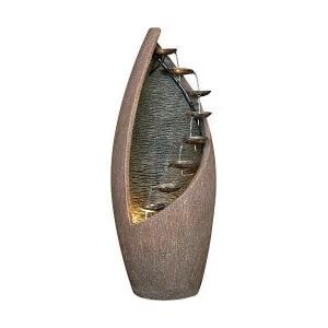 Multi Layered Light Up Vase Style Fountain (light brown) (43H x 17W x 17D) by 