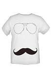 Popkiller Moustache Aviator T-Shirt