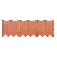 Master Mark Plastics 97520 BorderMaster Pound-In Edging-6/40-Inch Sections Terra Cotta
