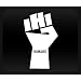 Howard Stern Fist - White Sticker Decal