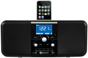 Boston Acoustics HDUOIPB Duo-I Plus iPhone/iPod Dock AM/FM Stereo Radio and Clock Functions (Gloss Black)