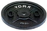 York Calibrated Olympic Plate - Black 20 kg