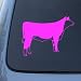 HEREFORD COW - Vinyl Car Decal Sticker #1521 | Vinyl Color: Pink