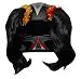 Black Motorcycle Helmet Pigtails