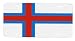 Faroe Islands Faroes Flag Vanity Auto License Plate