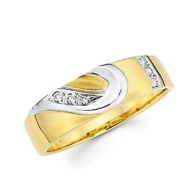 Diamond 14k Gold Heart Engagement Wedding Two Ring Set Diamond 14k Gold Heart Engagement Wedding Two Ring Set picture
