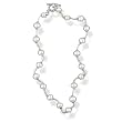 16" White Cultured Freshwater Pearl Necklace on Silk with Toggle