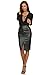 MeshMe Womens Alicia - Faux Leather Front Slit Pencil Skirt