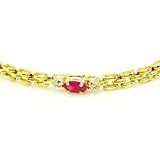 14K Ruby and Diamond Bracelet