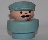 Vintage Little People Train Conductor 1991 - Replacement Figure - Classic Fisher Price Collectible Figures - Zoo Circus Ark Pet Castle