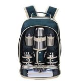 2 picnic backpack:Sutherland Baskets SCS2017A3 Caf? Pacifico Coffee Backpack for 2