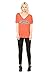 Alpha Chi Omega (AXO) | Licensed Greek Flowy Ladies' V-neck Coral T-shirt