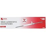 ACCO Economy Self-Adhesive Fastener, 2-Inch Capacity, 2 3/4-Inch Prong to Prong, Box of 100 (A7070020)