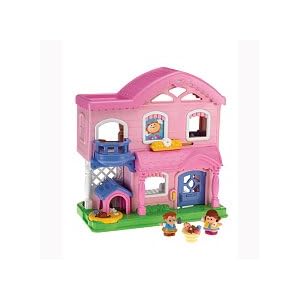Fisher-Price Little People Busy Day Home - Pink