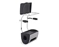 simplehuman grocery bag trash can with bag holder - stores 50 bags