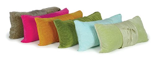 Avocado Silk Velveteen Lumbar Pillow under The Kitchen Store