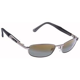 Bolle Sunglasses Mercuria Matte Silver Frame with Polarized Cactus Lenses