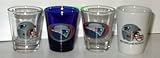 New England Patriots Collector Shot Glass 4 Piece Set