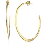 gorjana Arc Hoops Large High Shine Gold Plated Earr