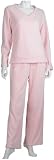 Sweet by Age Group Womens Super Plush Long Sleeve V-Neck Pajama Set